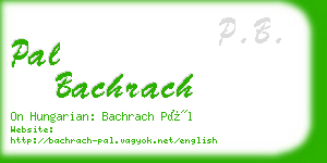 pal bachrach business card